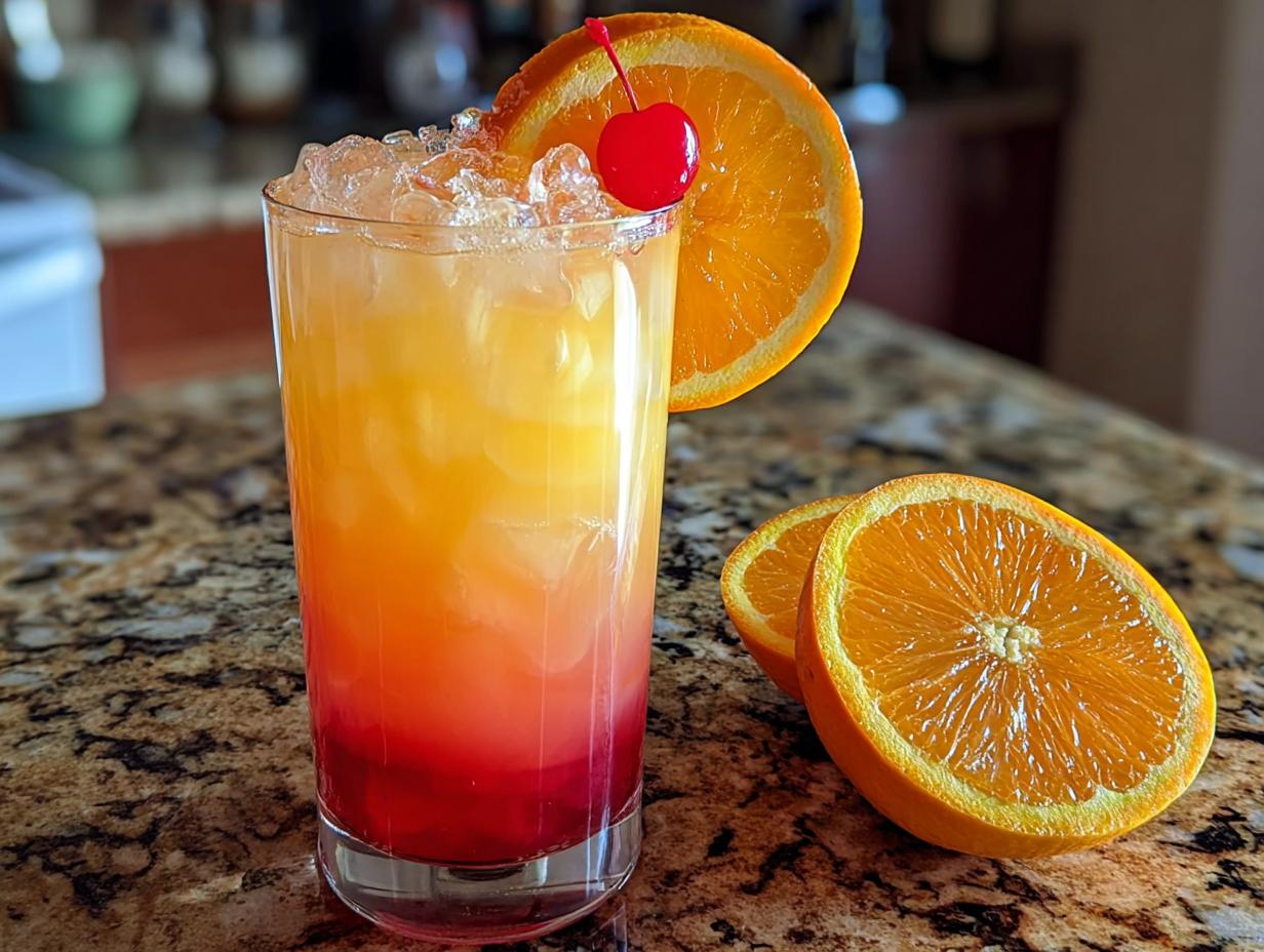 Sunrise Mocktail: 5-Minute Refreshing Drink - Sunrise Mocktail Refreshing Drink - additional detail