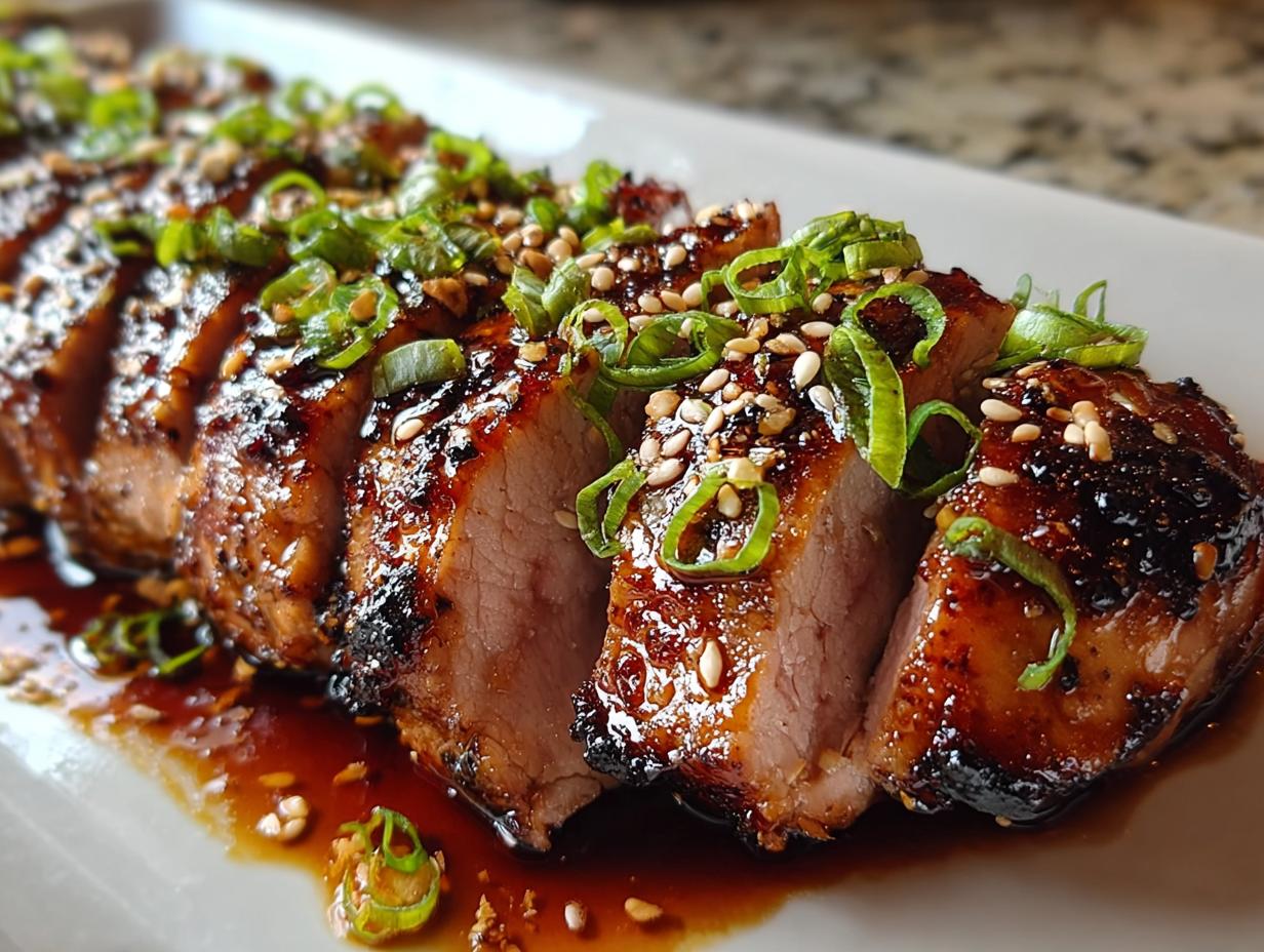Teriyaki Grilled Pork Tenderloin