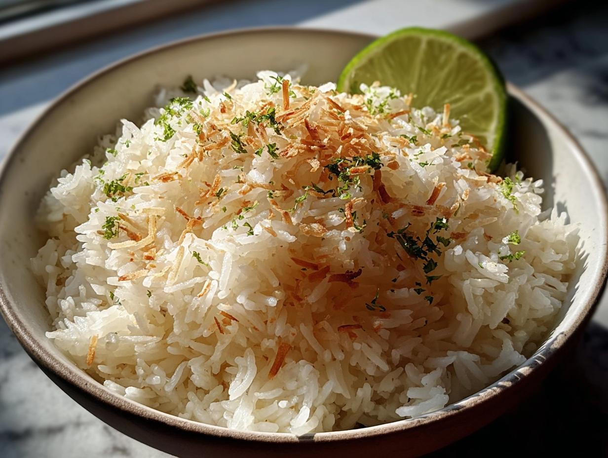 Tropical Zesty Lime Coconut Rice: 1 Blissful Bite - Tropical Zesty Lime Coconut - additional detail