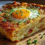 Baked Eggs Napoleon Breakfast