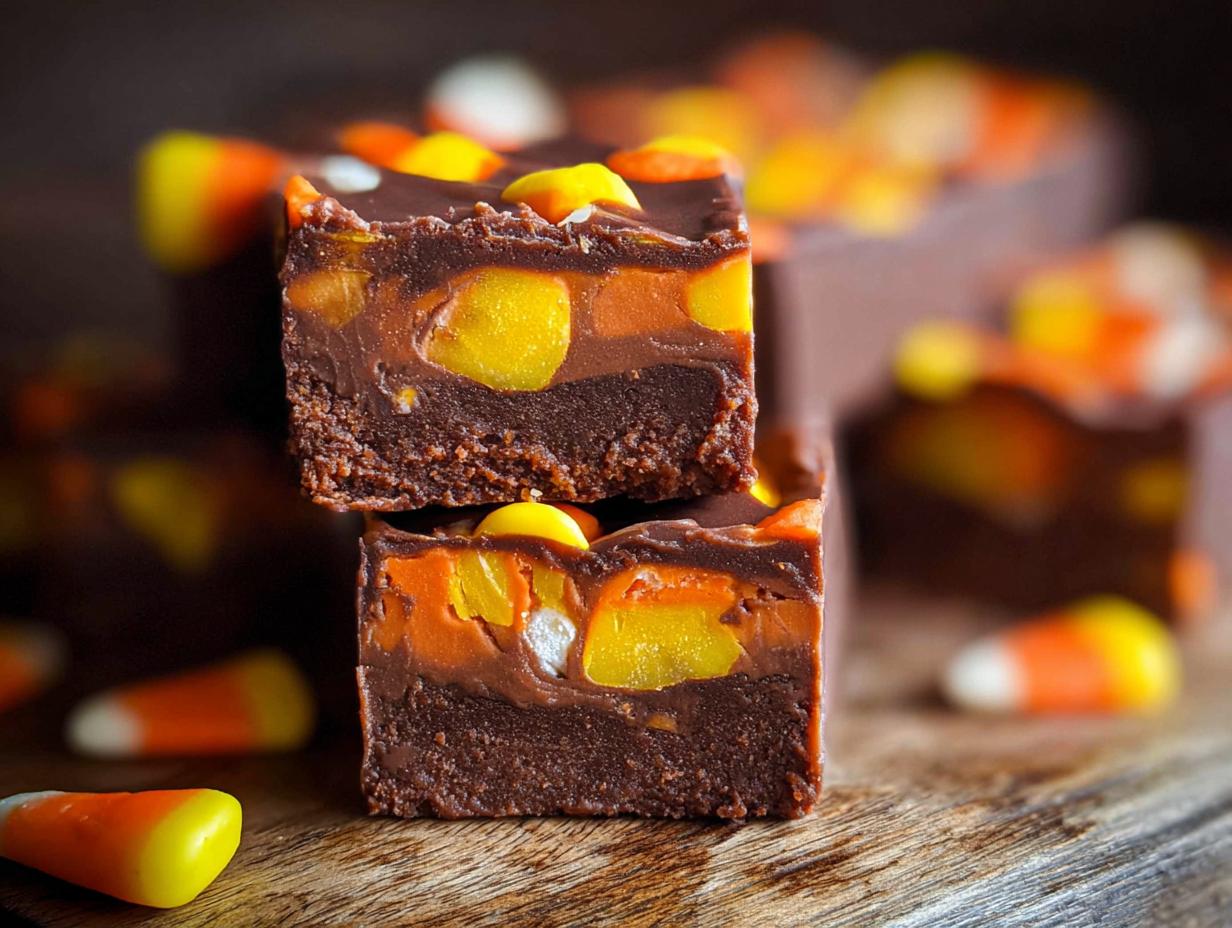 Candy Corn Fudge: 10 Minute Easy Recipe - Candy Corn Fudge - additional detail