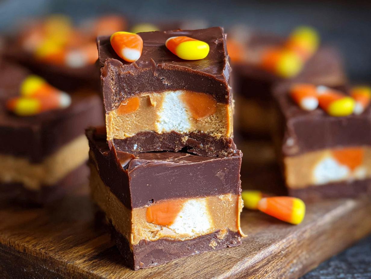 Candy Corn Fudge: 10 Minute Easy Recipe - Candy Corn Fudge - additional detail