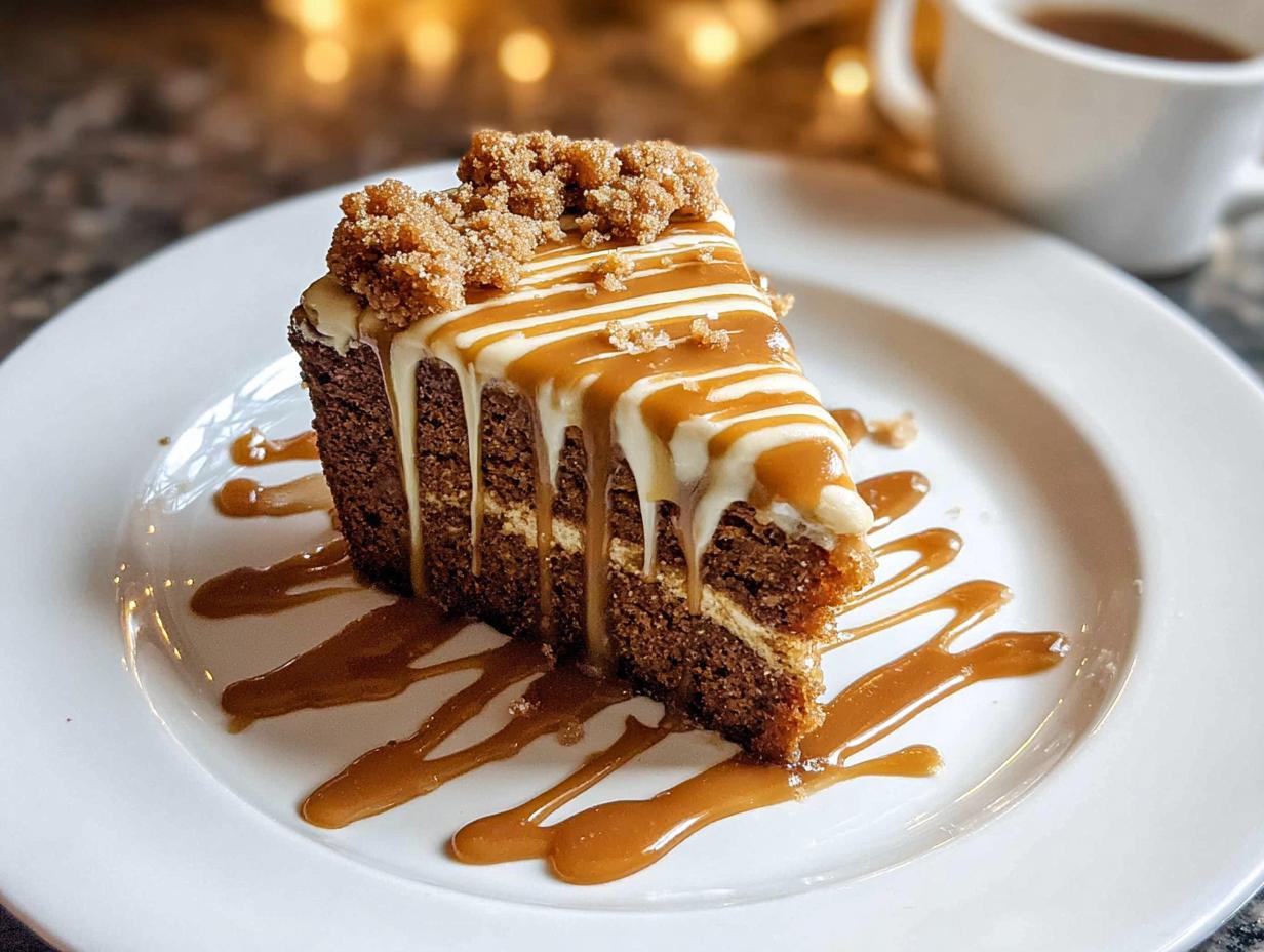 Caramel Gingerbread Cake