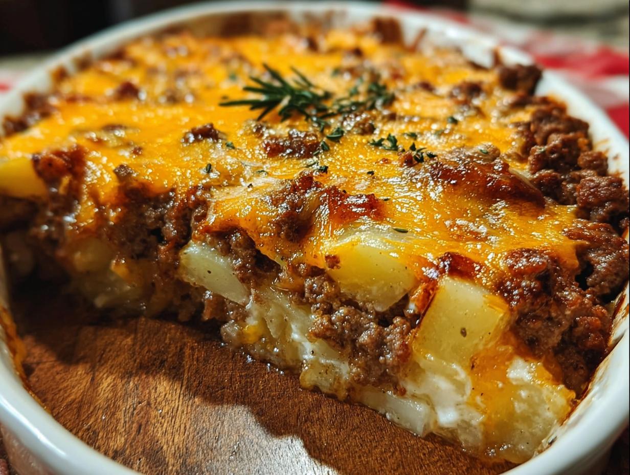 Cheesy Ground Beef Potato: 1 Easy Comfort Recipe 5 Cheesy Ground Beef Potato: 1 Easy Comfort Recipe - Cheesy Ground Beef Potato - main visual representation