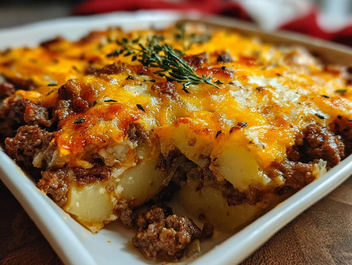 Cheesy Ground Beef Potato: 1 Easy Comfort Recipe 6 Cheesy Ground Beef Potato: 1 Easy Comfort Recipe - Cheesy Ground Beef Potato - additional detail