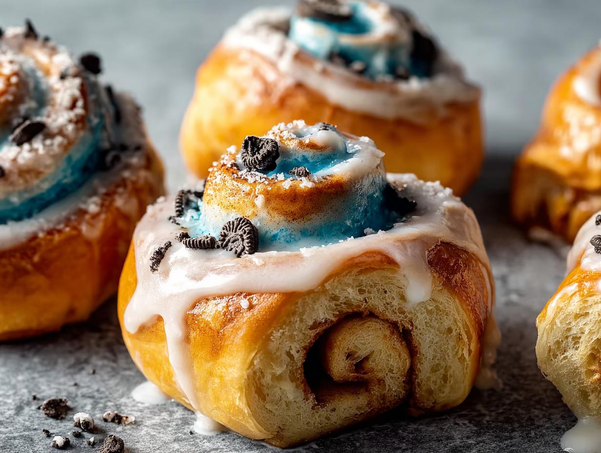 Cookie Monster Cinnamon Rolls: Amazing 2 Step Treat 4 Cookie Monster Cinnamon Rolls: Amazing 2 Step Treat - Cookie Monster Cinnamon Rolls - additional detail