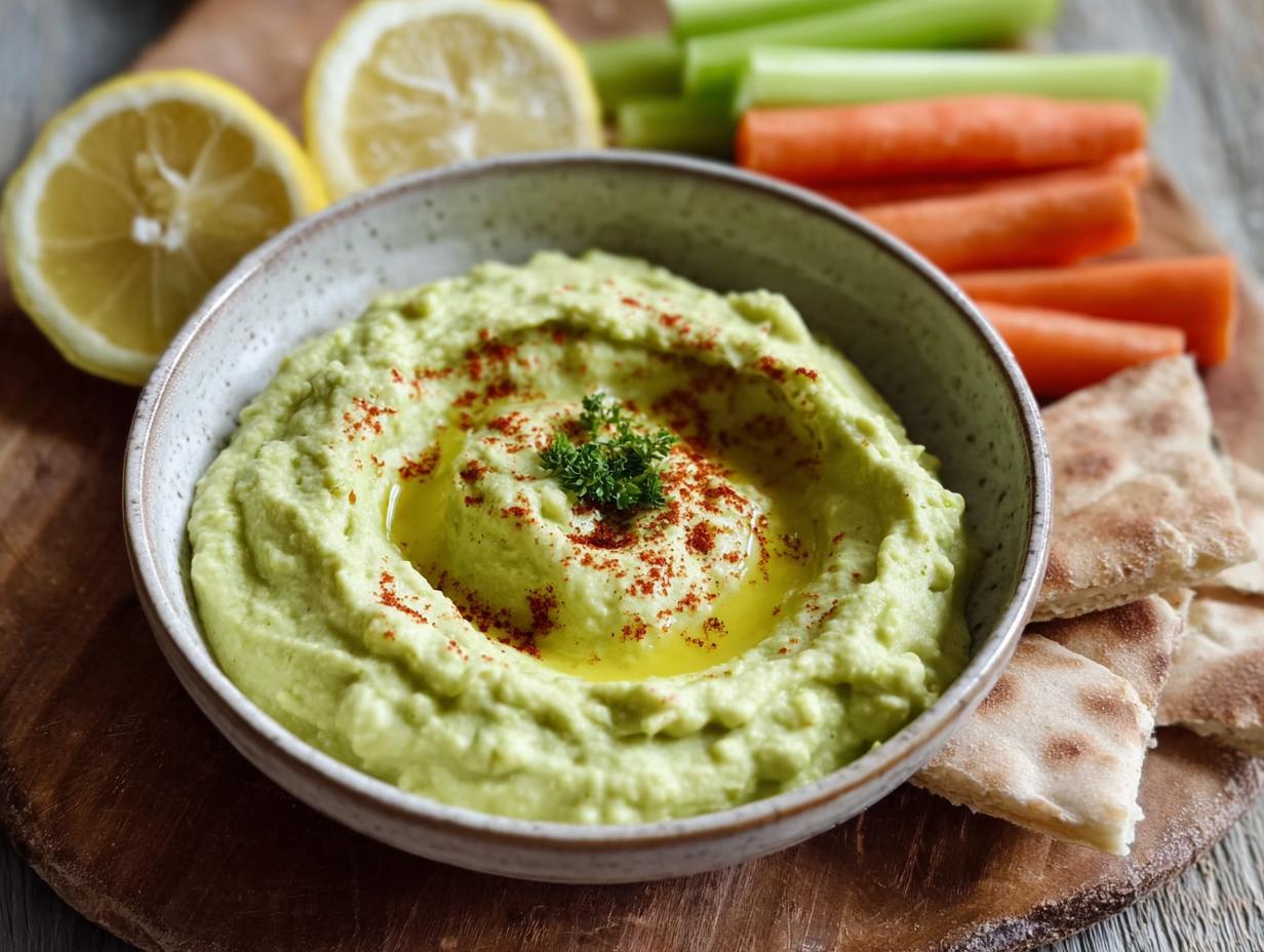 Creamy Avocado Hummus Healthy