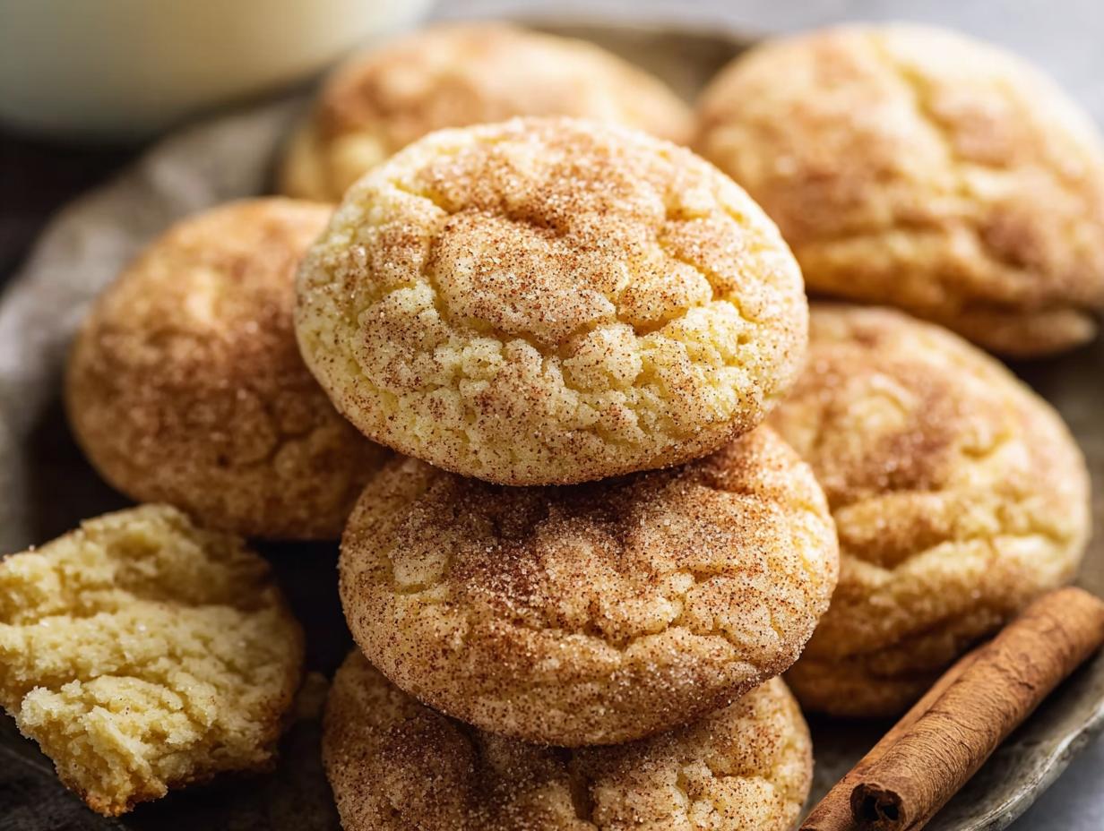 Eggnog Snickerdoodles