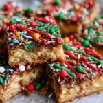 Elf Spaghetti Cookie Bars