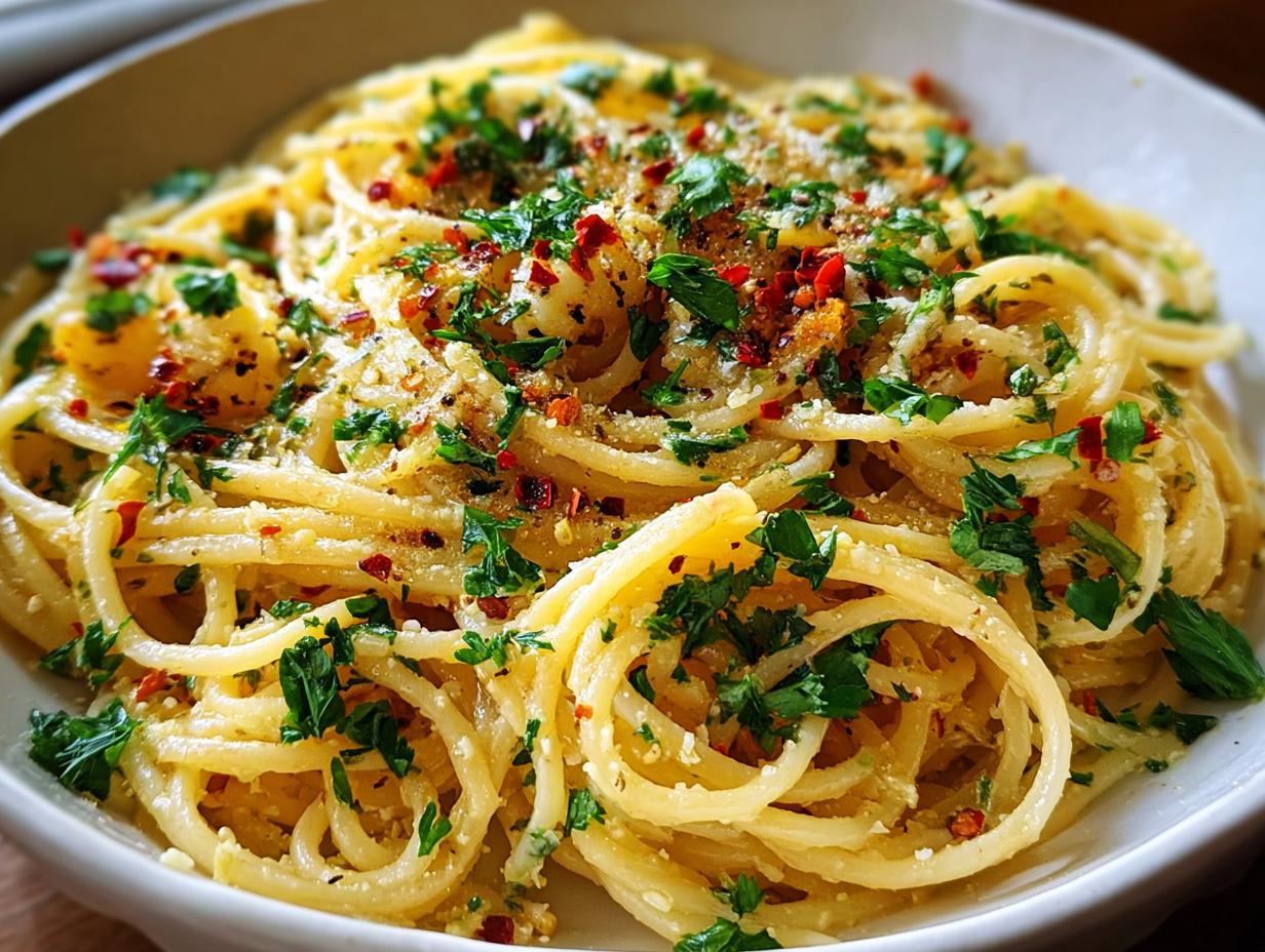 Amazing Garlic Butter Pasta Aglio in 15 min 5 Amazing Garlic Butter Pasta Aglio in 15 min - Garlic Butter Pasta Aglio - additional detail
