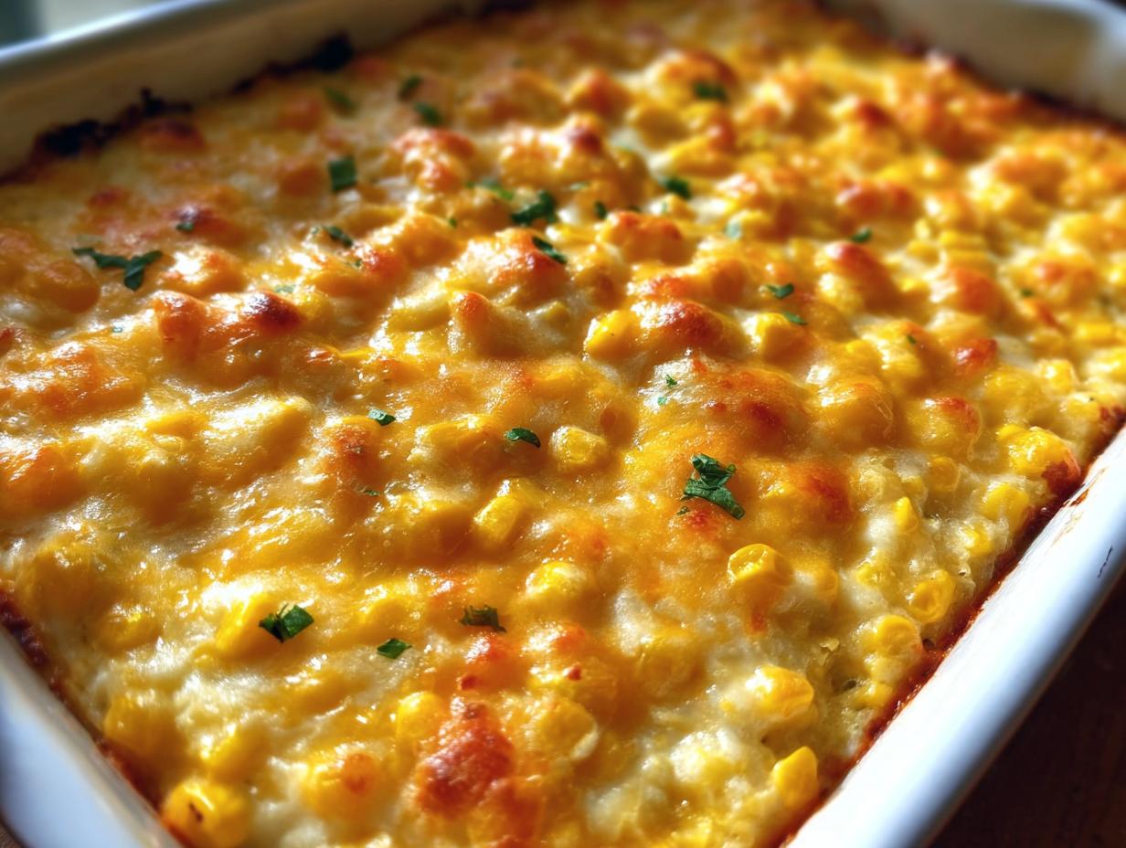 Amazing Green Chile Corn Casserole Perfected preparation and finished dish