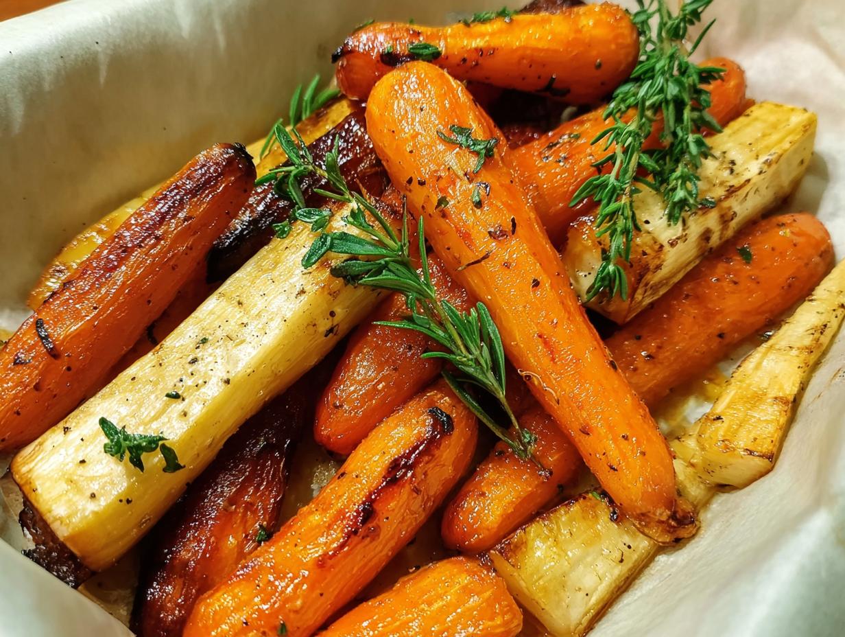 Maple Butter Carrots Parsnips
