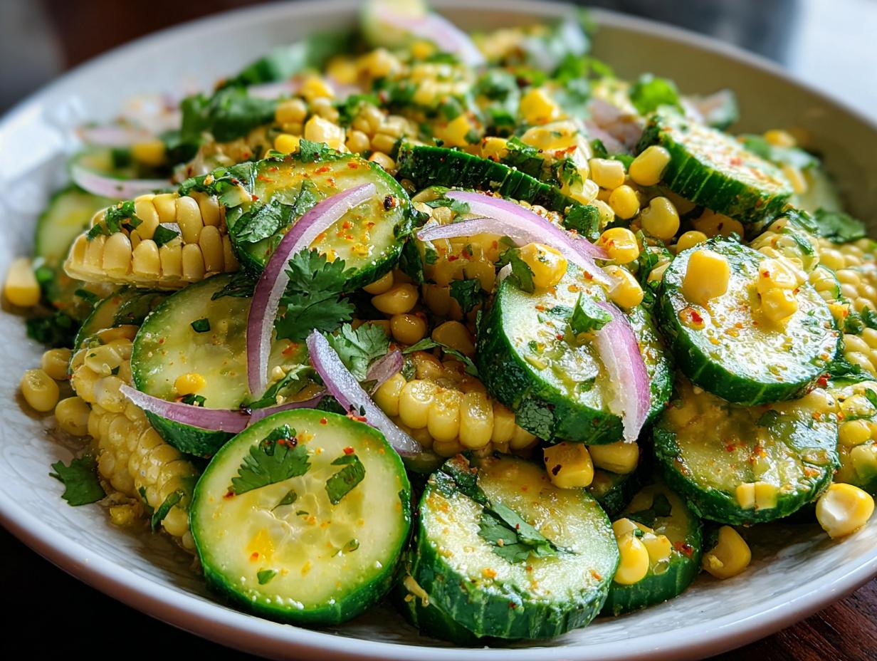Mexican Cucumber Salad Refreshing