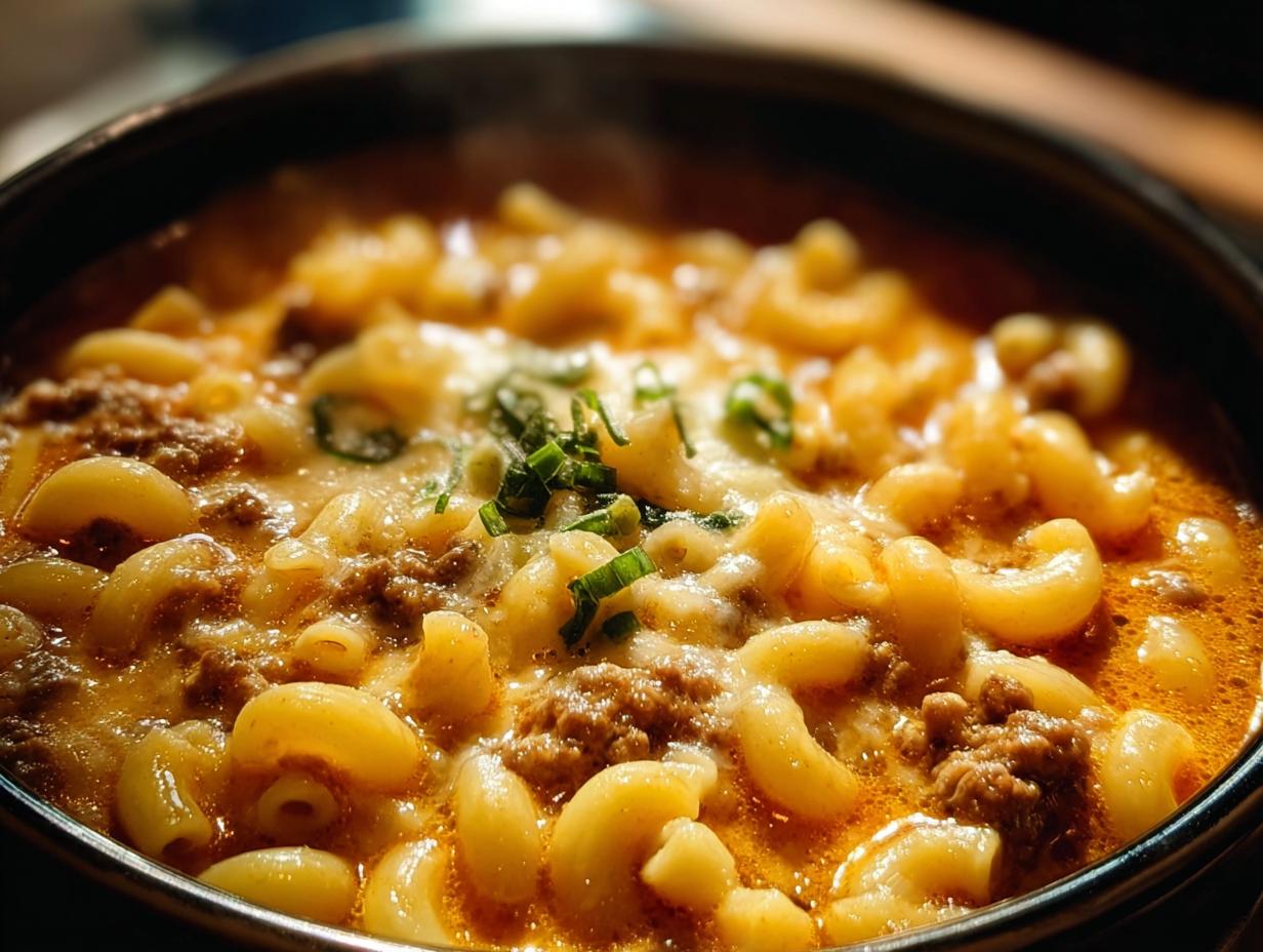 One Pot Macaroni Cheeseburger: 1 Amazing Meal - One Pot Macaroni Cheeseburger - additional detail