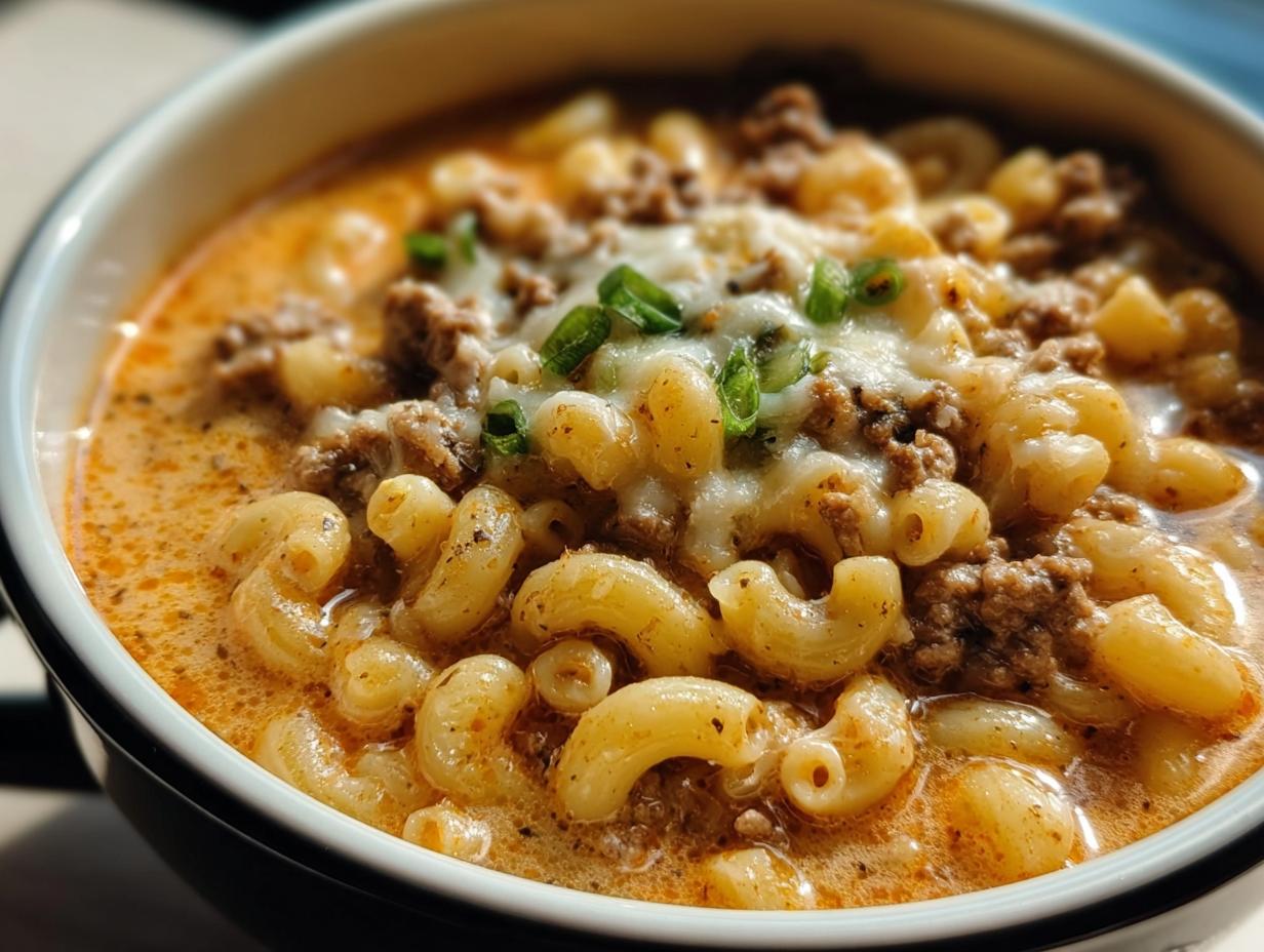 One Pot Macaroni Cheeseburger: 1 Amazing Meal - One Pot Macaroni Cheeseburger - additional detail