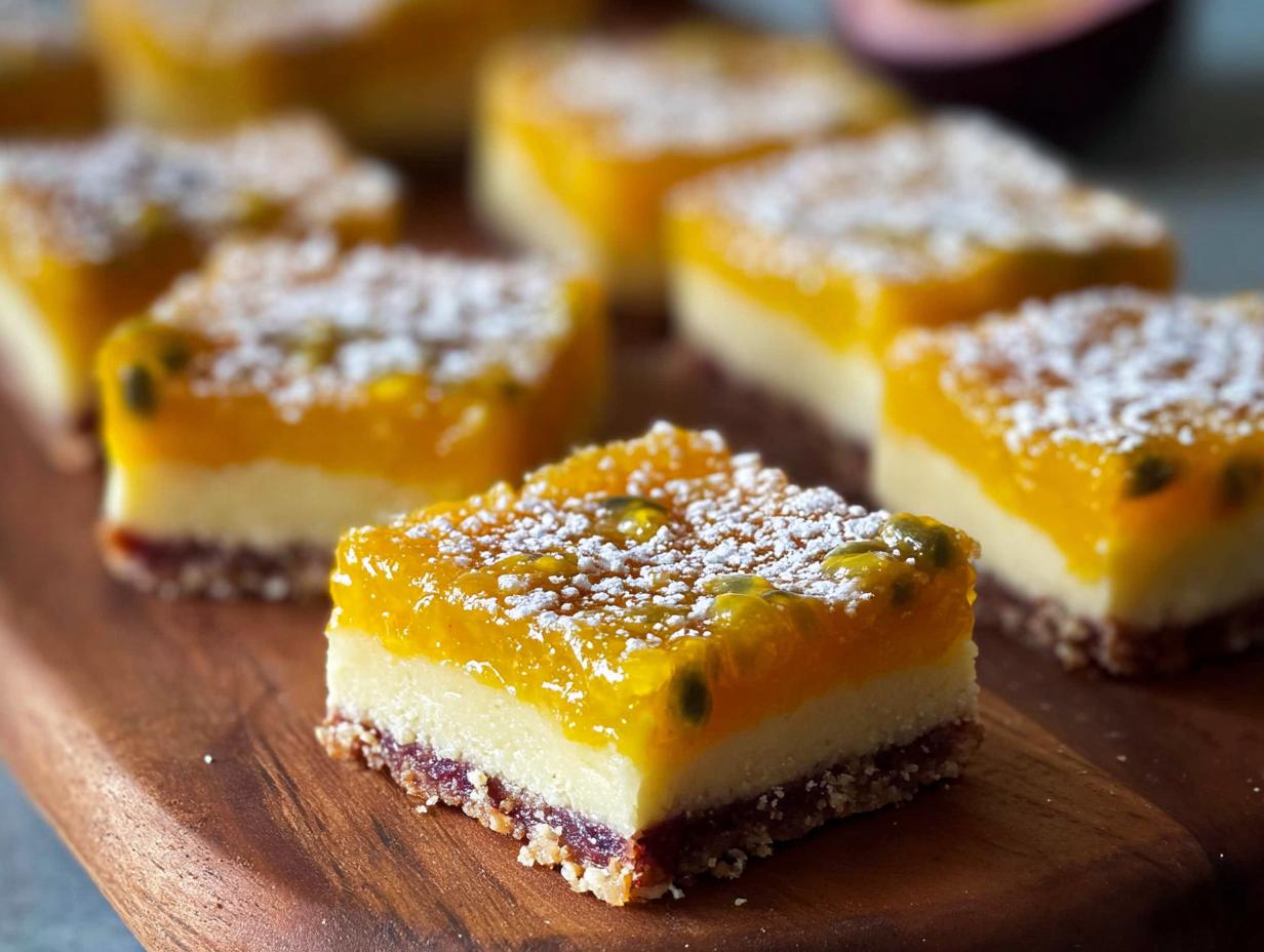 Passion Fruit Bars: 10 Amazing Tropical Treats - Passion Fruit Bars - additional detail