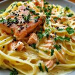 Rich Velvety Garlic Salmon
