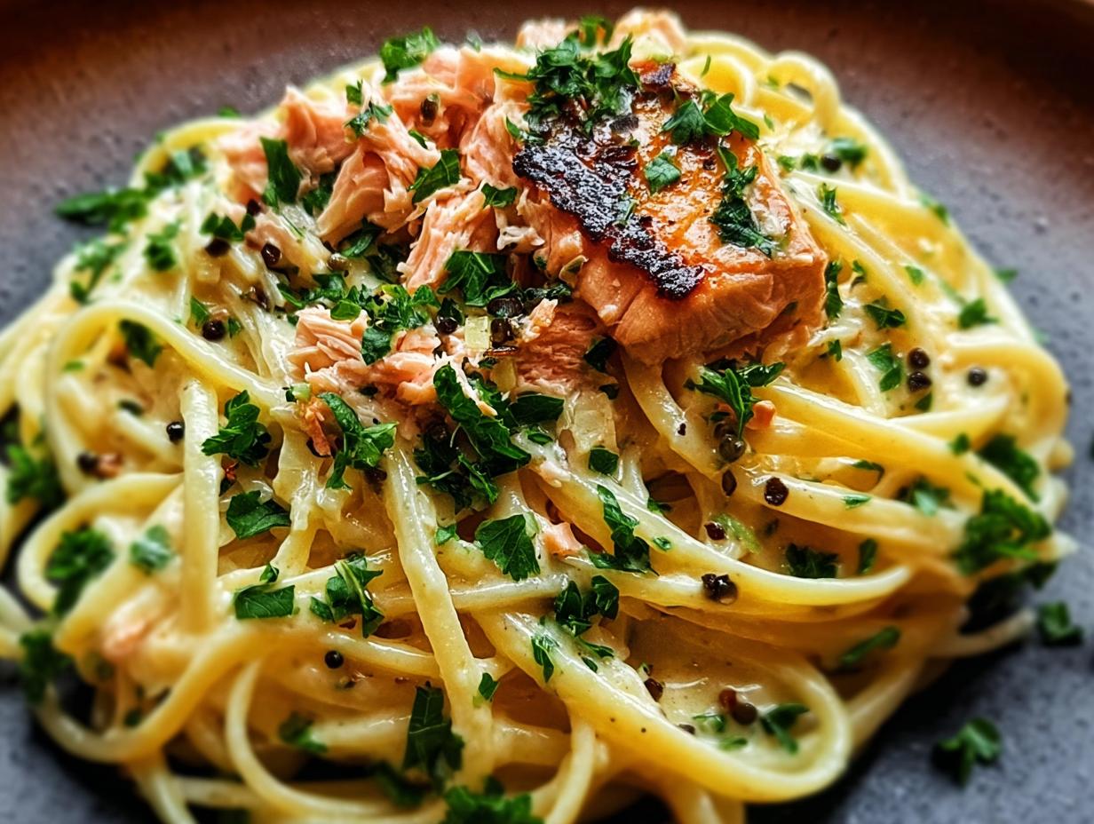 Rich Velvety Garlic Salmon: Heavenly Weeknight Meal - Rich Velvety Garlic Salmon - additional detail