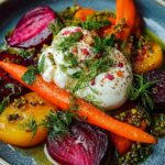 Roasted Beets Carrots Burrata