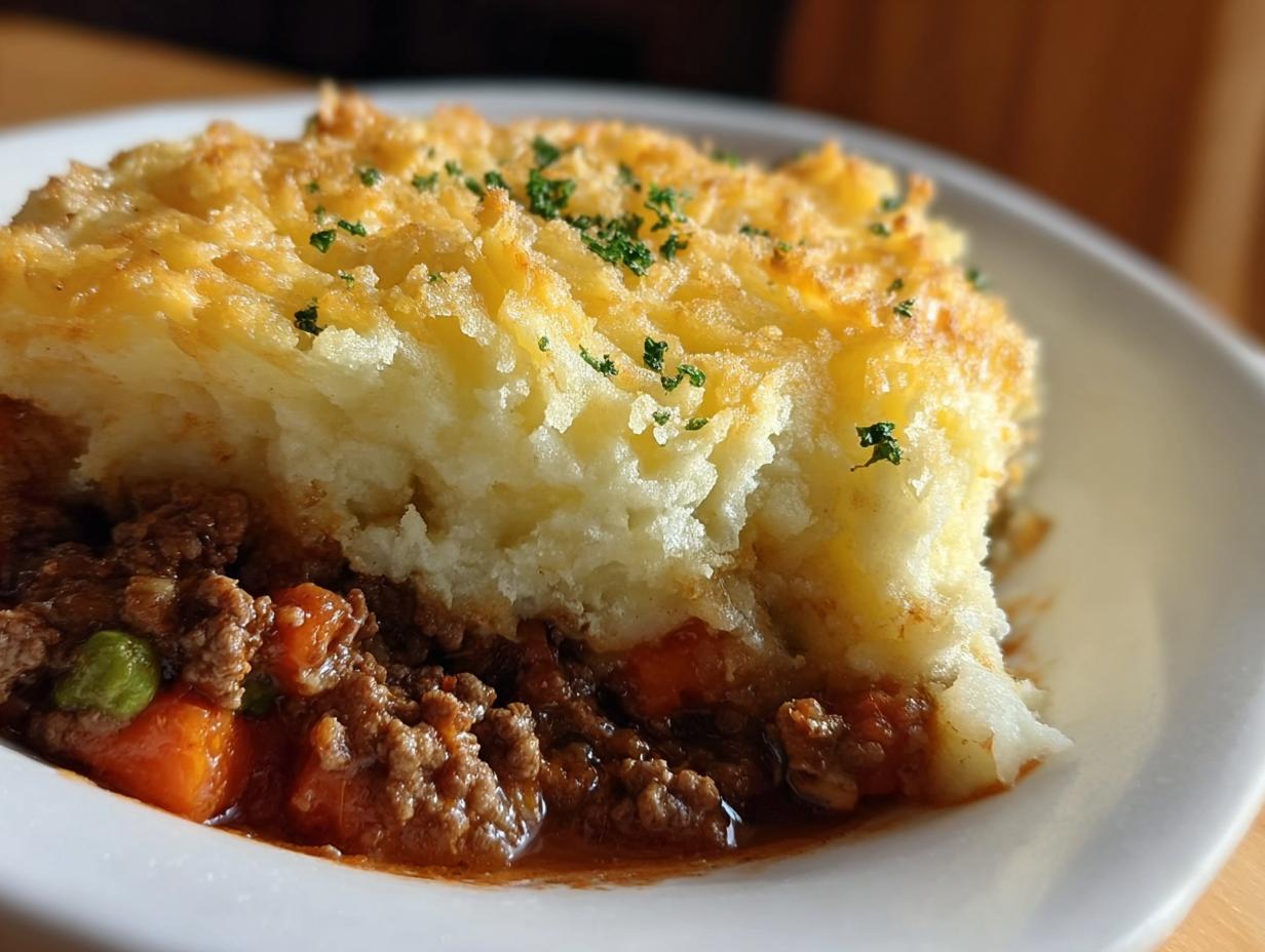 Easy Shepherd's Pie: 1 Delicious Comfort Food - Shepherds Pie - close-up of the filling