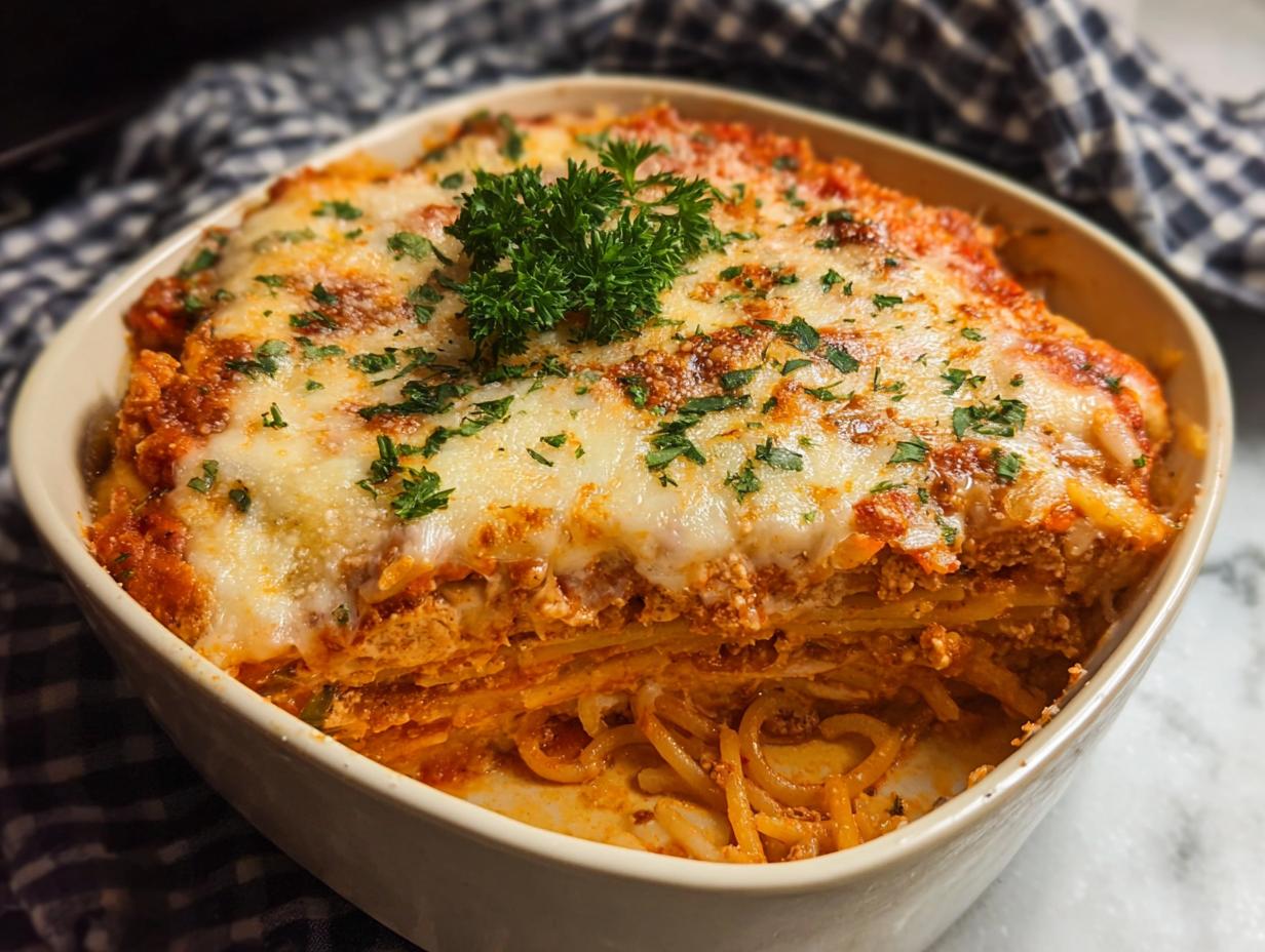 Amazing Turkey Parm Casserole: Easy & Cheesy 5 Amazing Turkey Parm Casserole: Easy & Cheesy - Turkey Parm Casserole - close-up of cheesy topping