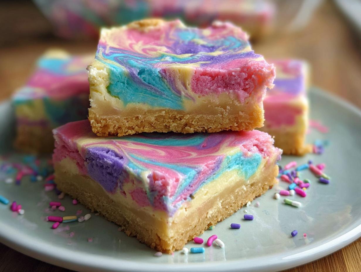 Unicorn Cheesecake Bars: 15 Min Magic - Unicorn Cheesecake Bars - main visual representation
