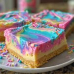 Unicorn Cheesecake Bars