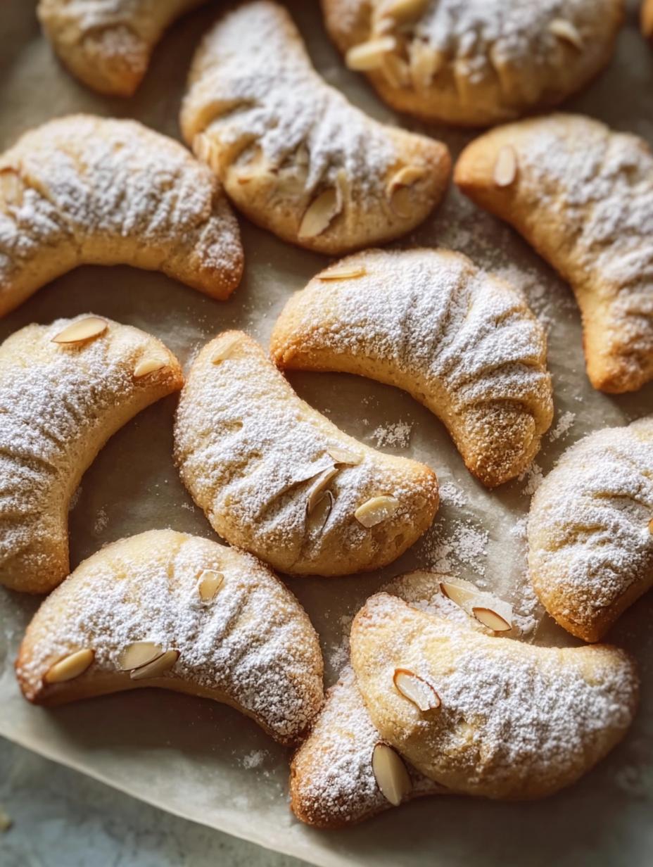 Almond Crescent Cookies