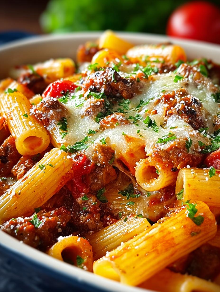 Baked Italian Sausage Pasta