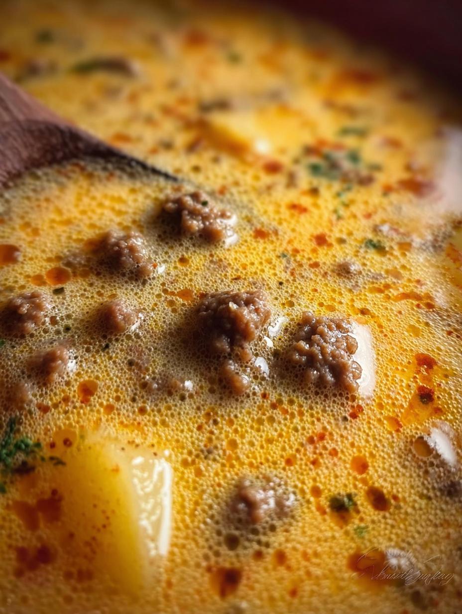 Divine Cheesy Beef Potato Soup: 1 Perfect Recipe - Cheesy Beef Potato Soup - main visual representation