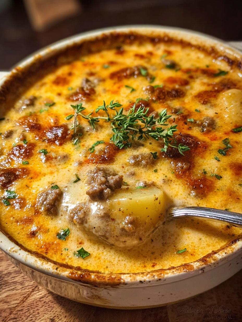 Divine Cheesy Beef Potato Soup: 1 Perfect Recipe - Cheesy Beef Potato Soup - additional detail