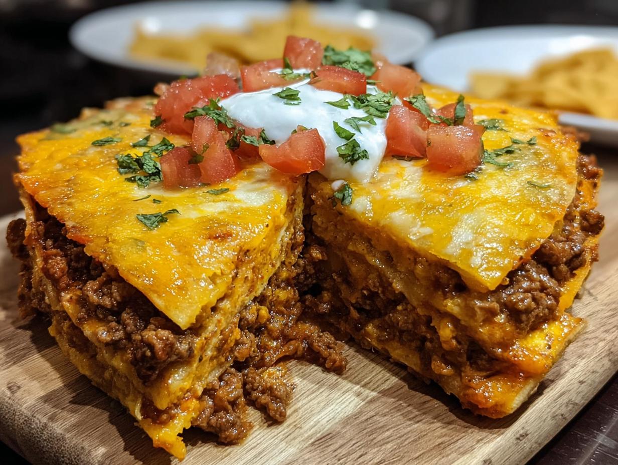 Cheesy Dorito Taco Casserole