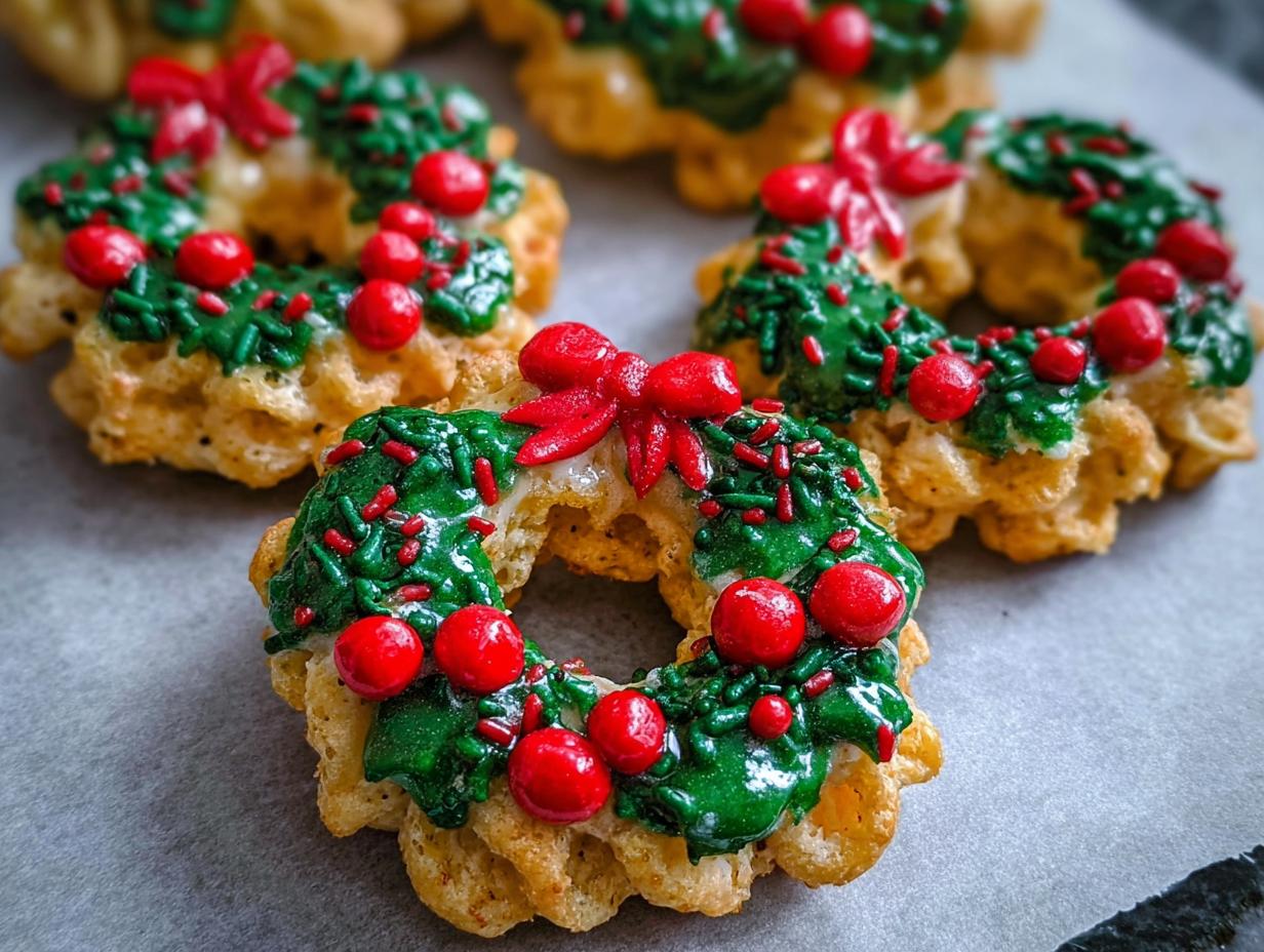 Cornflake Christmas Wreath Cookies: 1 Easy Recipe - Cornflake Christmas Wreath Cookies - main visual representation
