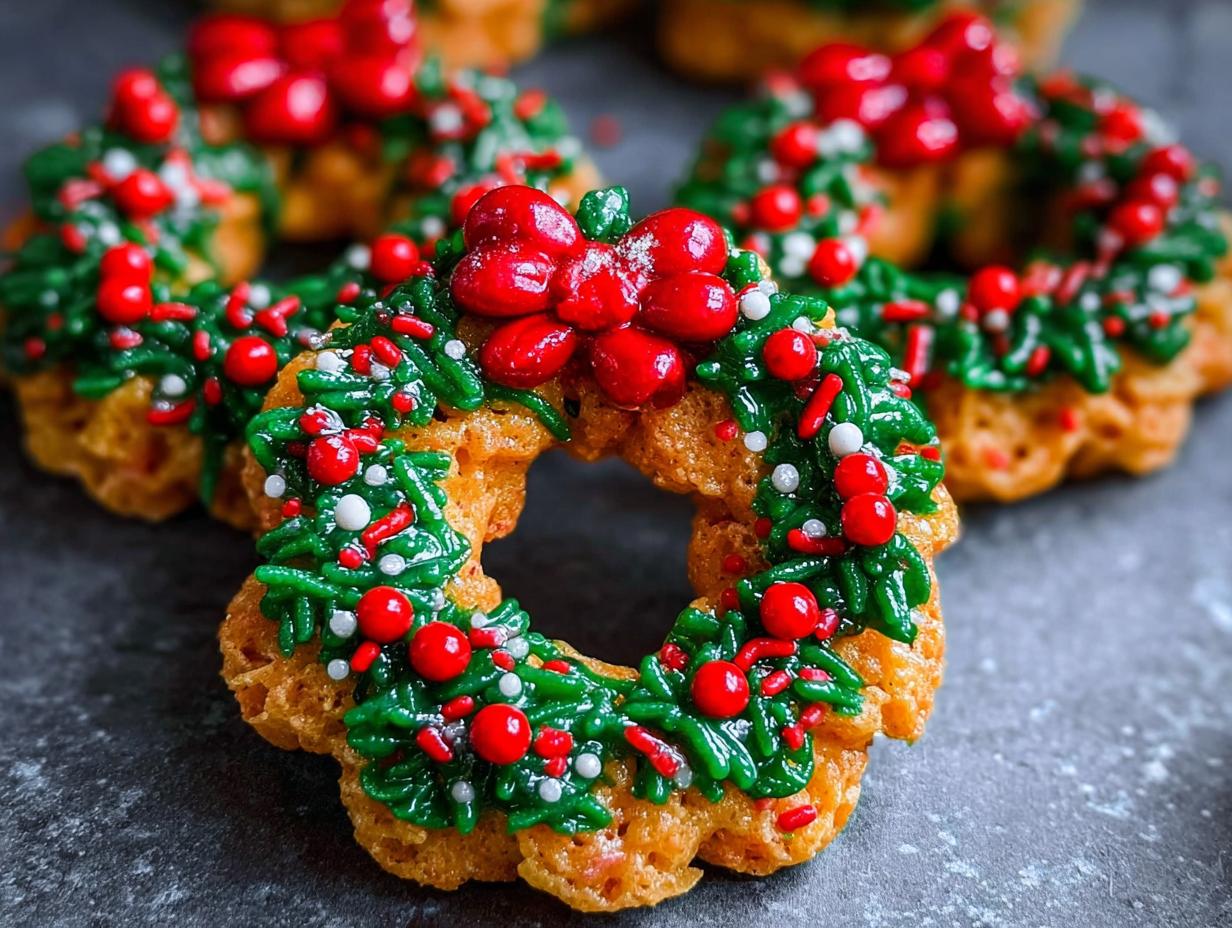 Cornflake Christmas Wreath Cookies: 1 Easy Recipe - Cornflake Christmas Wreath Cookies - additional detail