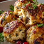 Cranberry Turkey Stuffing Balls