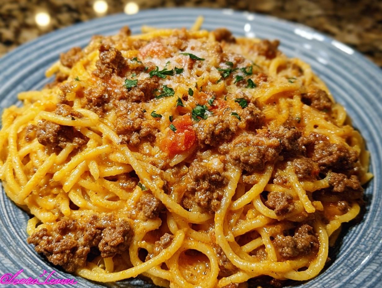 Creamy Italian Spaghetti Ground: 1 Pot Wonder 4 Creamy Italian Spaghetti Ground: 1 Pot Wonder - ingredients for creamy Italian spaghetti ground beef