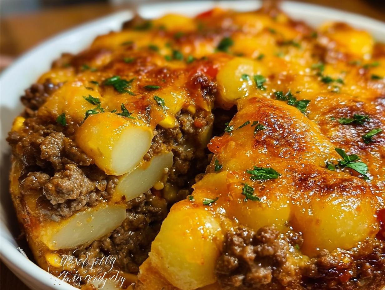 Super Ground Beef Hobo Casserole 7 Super Ground Beef Hobo Casserole - Ground Beef Hobo Casserole - additional detail