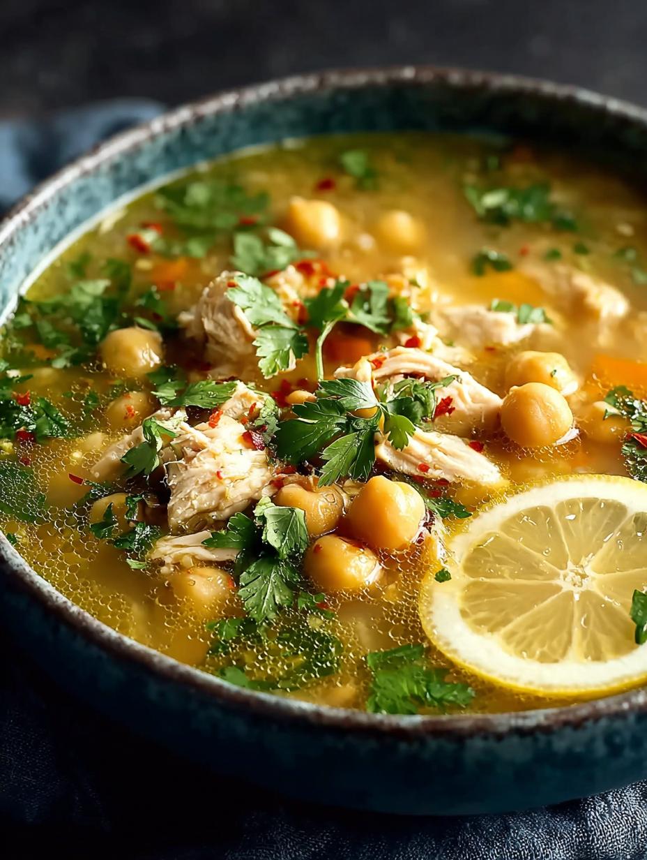 Lemony Chicken Chickpea Soup: 5 Reasons to Love It - Lemony Chicken Chickpea Soup - additional detail