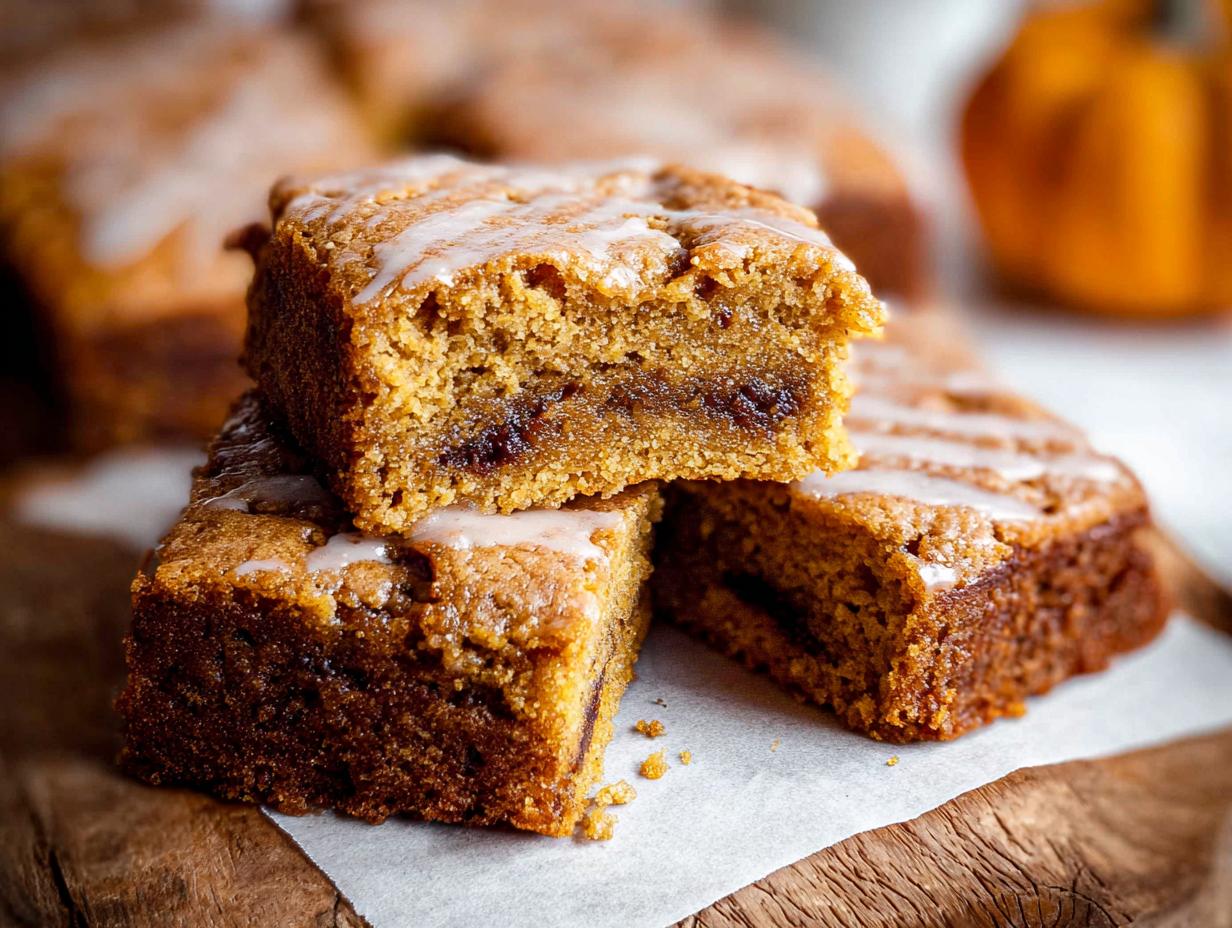 Pumpkin Spice Blondies: 10-Minute Magic - Pumpkin Spice Blondies - main visual representation