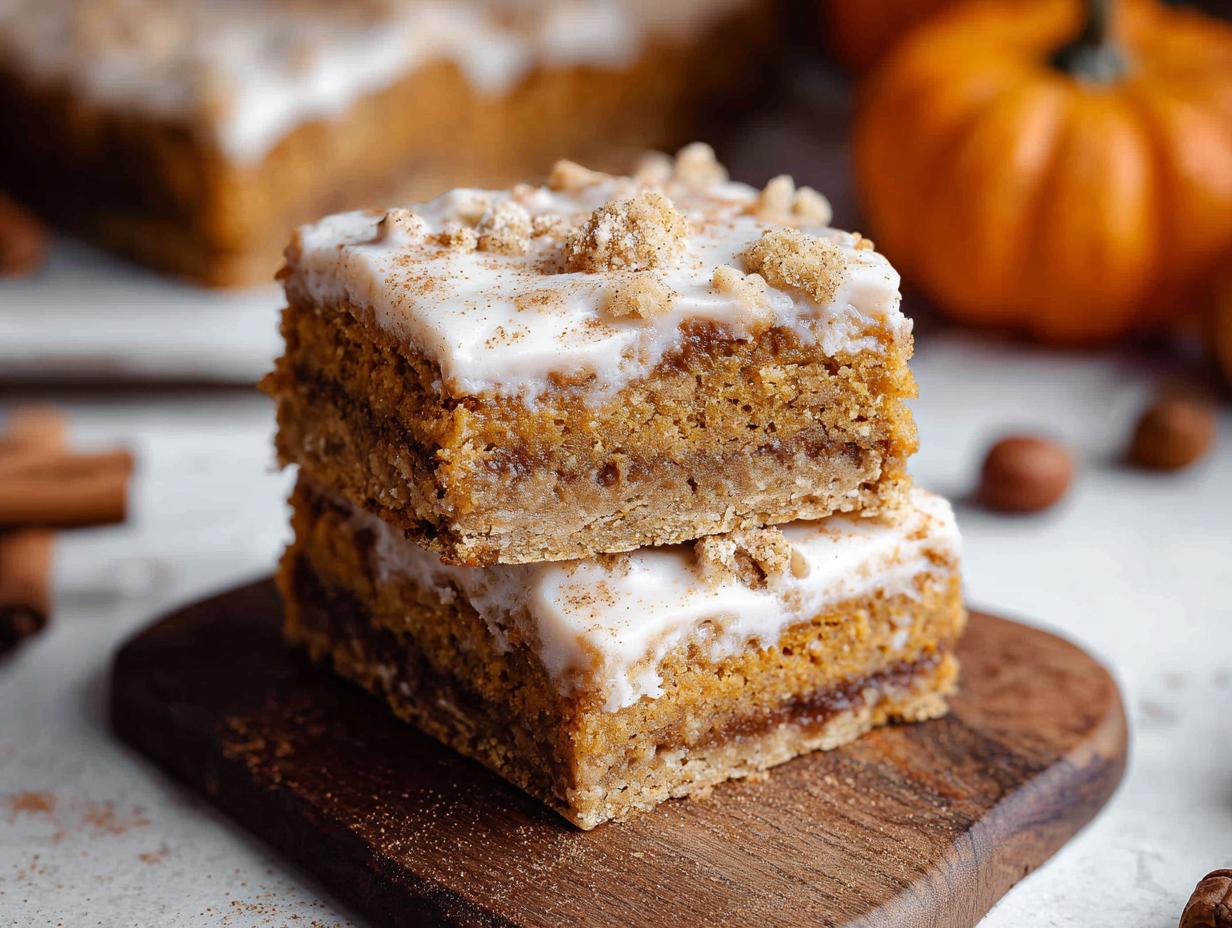Pumpkin Spice Blondies: 10-Minute Magic - Pumpkin Spice Blondies - additional detail
