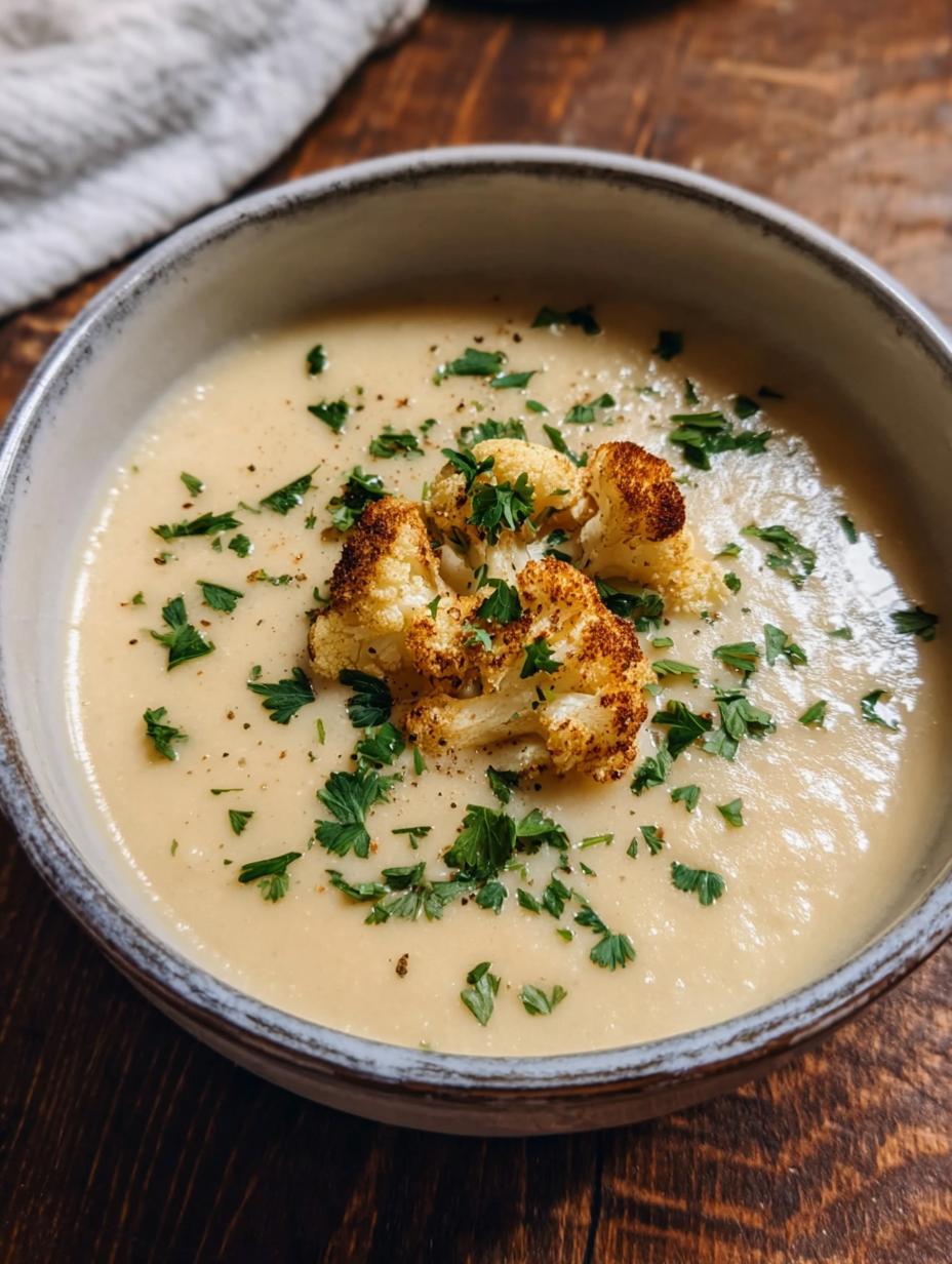Roasted Cauliflower Soup: 1 Deliciously Easy Recipe 5 Roasted Cauliflower Soup: 1 Deliciously Easy Recipe - Roasted Cauliflower Soup - additional detail