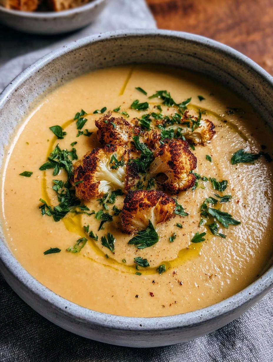 Roasted Cauliflower Soup