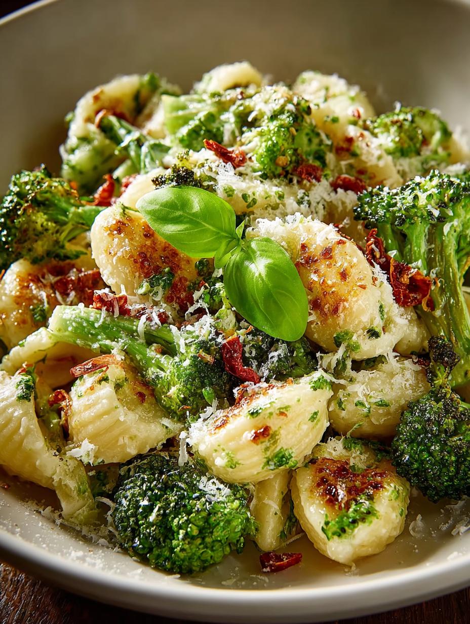 Smashed Broccoli Pasta Creamy