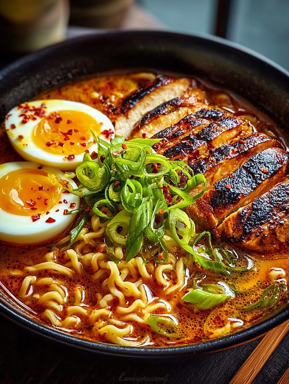 Spicy Creamy Chicken Ramen