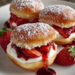 Strawberry Cheesecake Stuffed Donuts