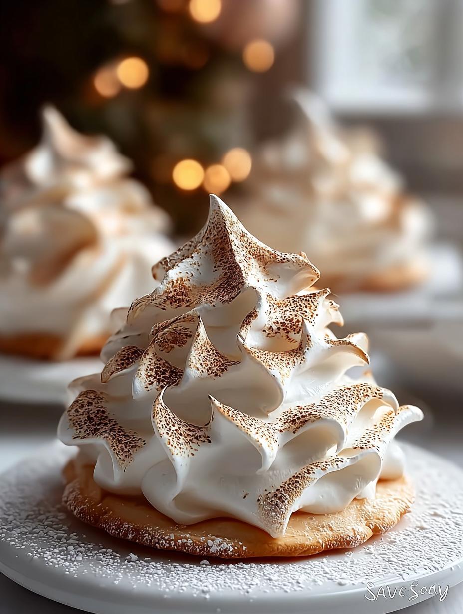 Tree Meringue Cookies: 7 Festive Treats for the Holidays - Tree Meringue Cookies - main visual representation