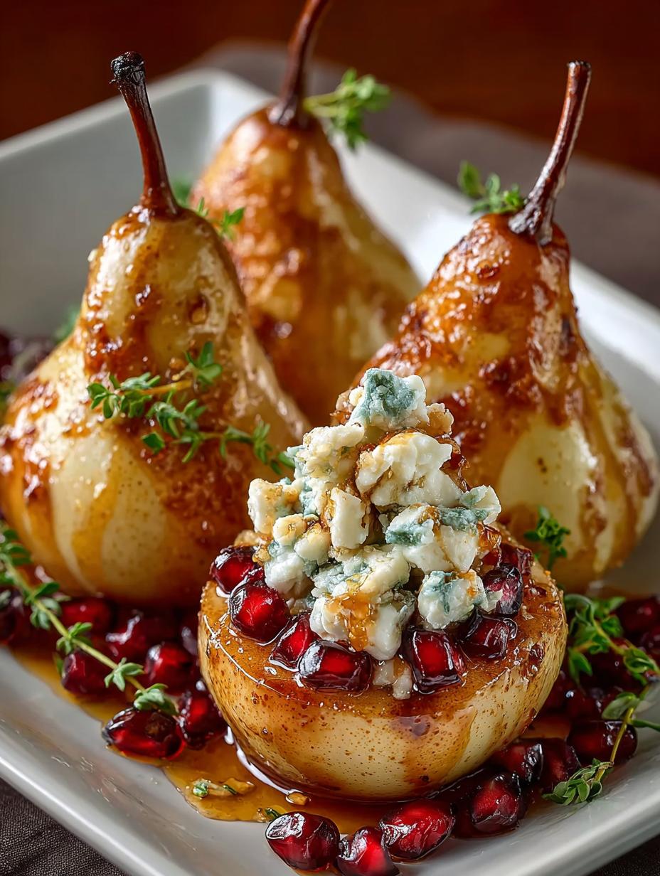 Baked Pears Feta Honey