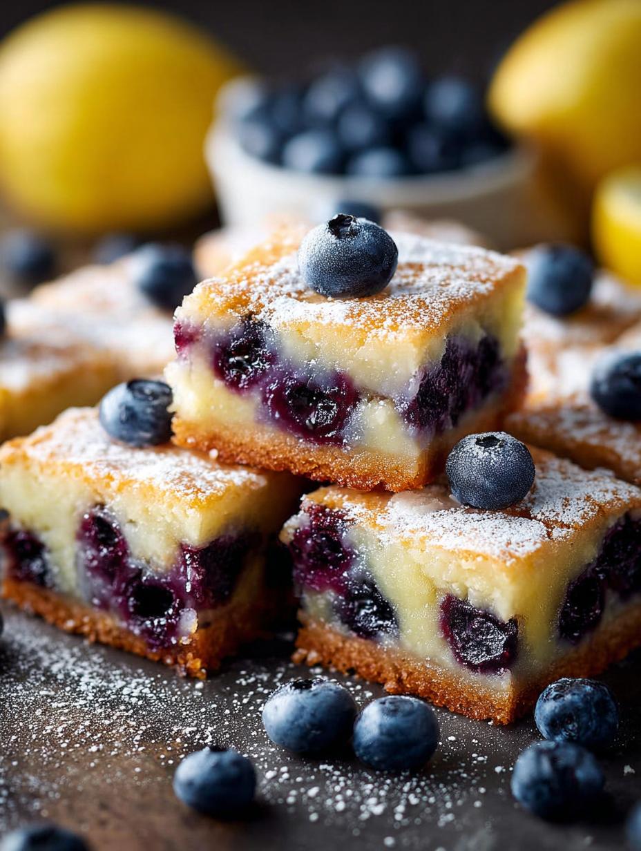Blueberry Lemon Blondies