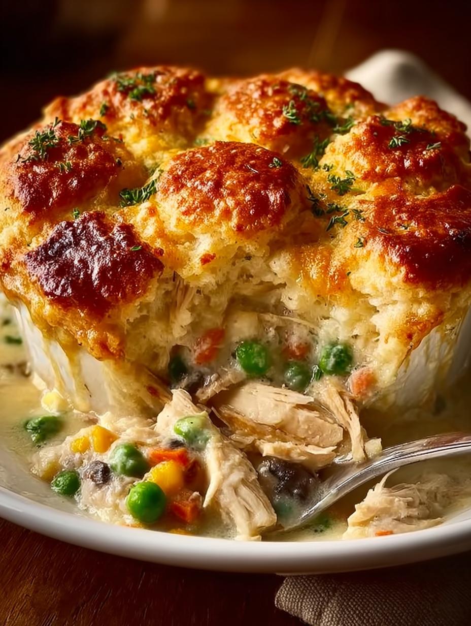 Delicious Chicken Cobbler Dinner Casserole Recipe - Chicken Cobbler Dinner Casserole - main visual representation