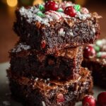Christmas Brownies Festive Holiday